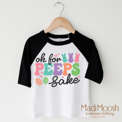 Oh For Peeps Sake Easter Bunny Shirt - Kids Easter Tee