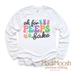 2T Kids / White Long Sleeve Tee