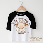 2T Kids / Black/White 3/4 Sleeve Tee