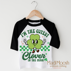 2T Kids / Black/White 3/4 Sleeve Tee