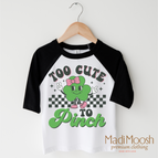 2T Kids / Black/White 3/4 Sleeve Tee