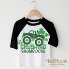 2T Kids / Black/White 3/4 Sleeve Tee