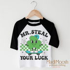 2T Kids / Black/White 3/4 Sleeve Tee