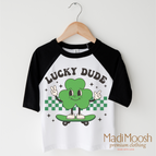 2T Kids / Black/White 3/4 Sleeve Tee