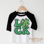 2T Kids / Black/White 3/4 Sleeve Tee