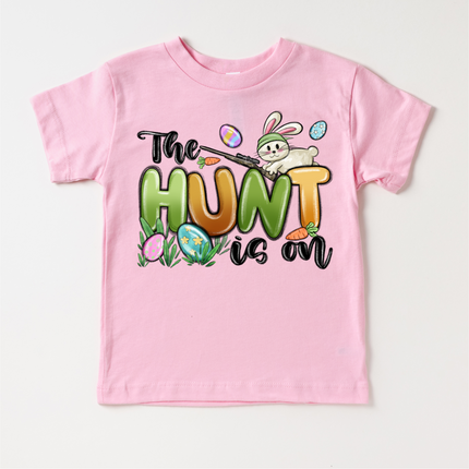 On The Hunt Easter Bunny Shirt - Kids Easter Egg Hunt Tee