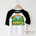 2T Kids / Black/White 3/4 Sleeve Tee
