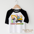 2T Kids / Black/White 3/4 Sleeve Tee