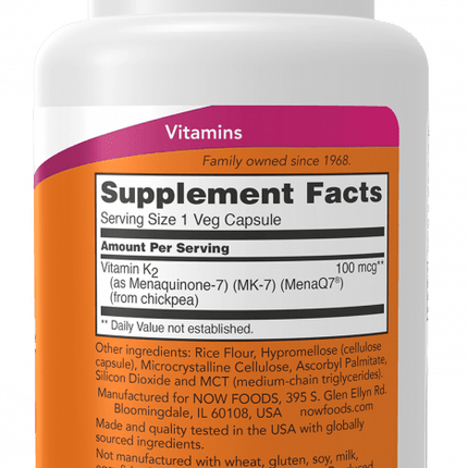 MK-7 Vitamin K-2 100mcg