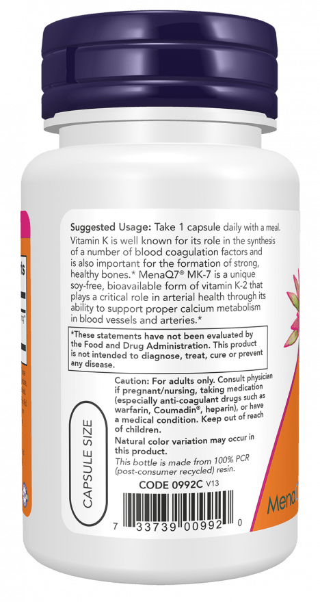 MK-7 Vitamin K-2 100mcg