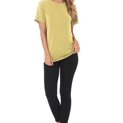 WOMEN'S MODAL CREW NECK TEE - MOSS