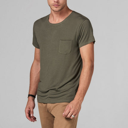 Men's Modal Pocket Sailor Crew Neck Tee