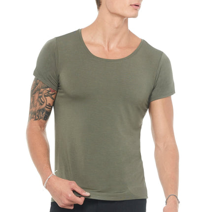 Men's Modal Wide Neck Tee