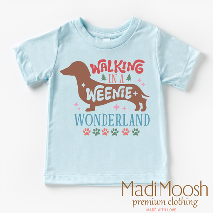 Walking Through A Weenie Wonderland Shirt - Dachshund Christmas Tee