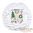 2T Kids / White Long Sleeve Tee