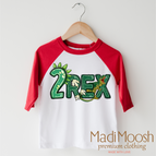 2T Kids / Red/White 3/4 Sleeve Tee