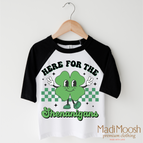 2T Kids / Black/White 3/4 Sleeve Tee