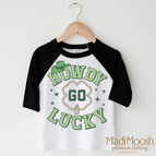 2T Kids / Black/White 3/4 Sleeve Tee