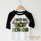 2T Kids / Black/White 3/4 Sleeve Tee