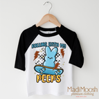 2T Kids / Black/White 3/4 Sleeve Tee