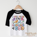 2T Kids / Black/White 3/4 Sleeve Tee