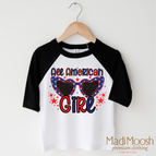 2T Kids / Black/White 3/4 Sleeve Tee