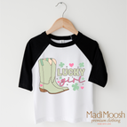 2T Kids / Black/White 3/4 Sleeve Tee