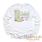 2T Kids / White Long Sleeve Tee