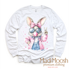 2T Kids / White Long Sleeve Tee