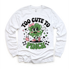 2T Kids / White Long Sleeve Tee