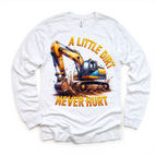 2T Kids / White Long Sleeve Tee
