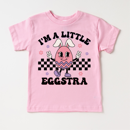 I'm A Little Eggstra Easter Shirt - Girls Easter Egg Tee