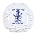 2T Kids / White Long Sleeve Tee