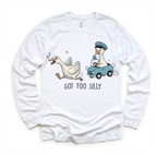 2T Kids / White Long Sleeve Tee