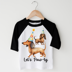 2T Kids / Black/White 3/4 Sleeve Tee