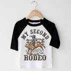Black/White 3/4 Sleeve Tee / 2T Kids