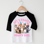 Black/White 3/4 Sleeve Tee / 2T Kids
