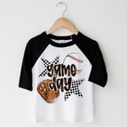 Black/White 3/4 Sleeve Tee / 2T Kids