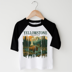 Black/White 3/4 Sleeve Tee / 2T Kids