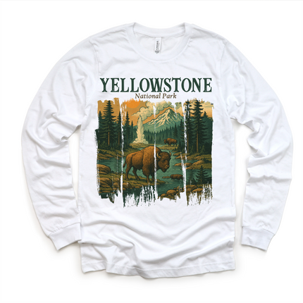 Yellowstone Natural Park Shirt - Adventure Buffalo Tee