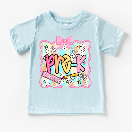 Girls Pre-K School Shirt - Back To School Tee