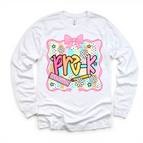 White Long Sleeve Tee / 2T Kids