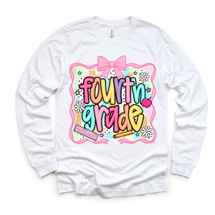 Girls 4th grade School Shirt - Back To School Tee