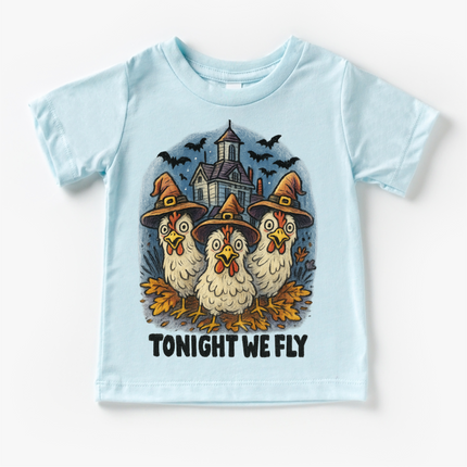 Tonight We Fly Chicken Witch Halloween Shirt - Halloween Tee