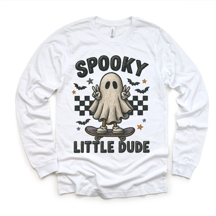 Spooky Little Dude Skater Halloween Shirt - Halloween Tee - MU92