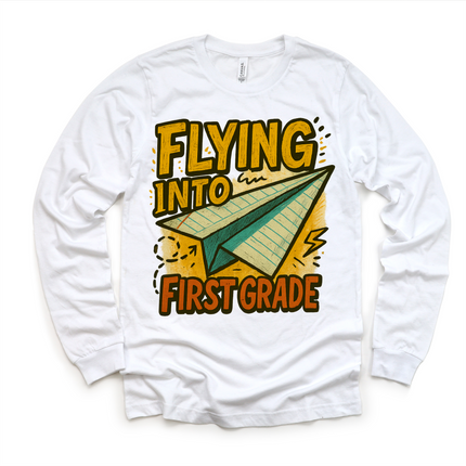 Flying Into First Grade Back To School Shirt | First Day Of School Tee