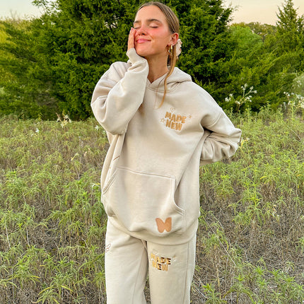 Made New Cream Unisex Hoodie