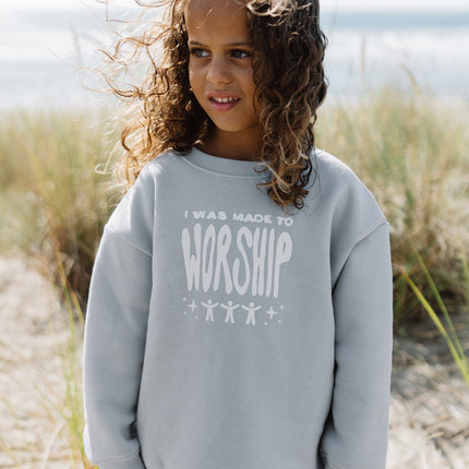 Made To Worship Kids Crewneck