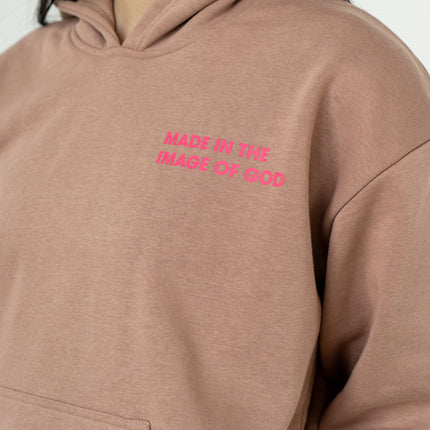 Made in the Image of God Brown Unisex Hoodie