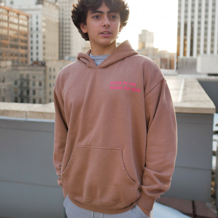 Made in the Image of God Brown Unisex Hoodie